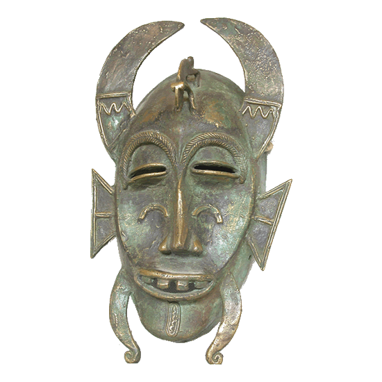 Afrikanische Bronze Maske
