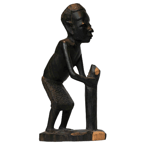 Afrikanische Männerfigur Holz geschnitzt