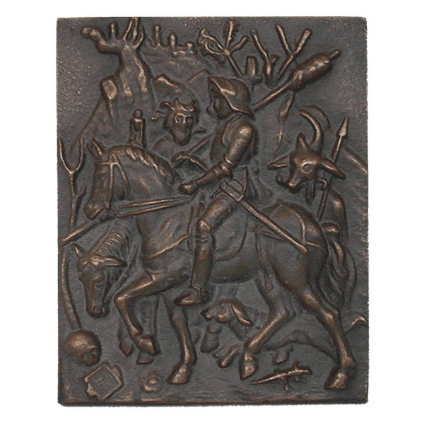 Pferd im Krieg aus Bronze